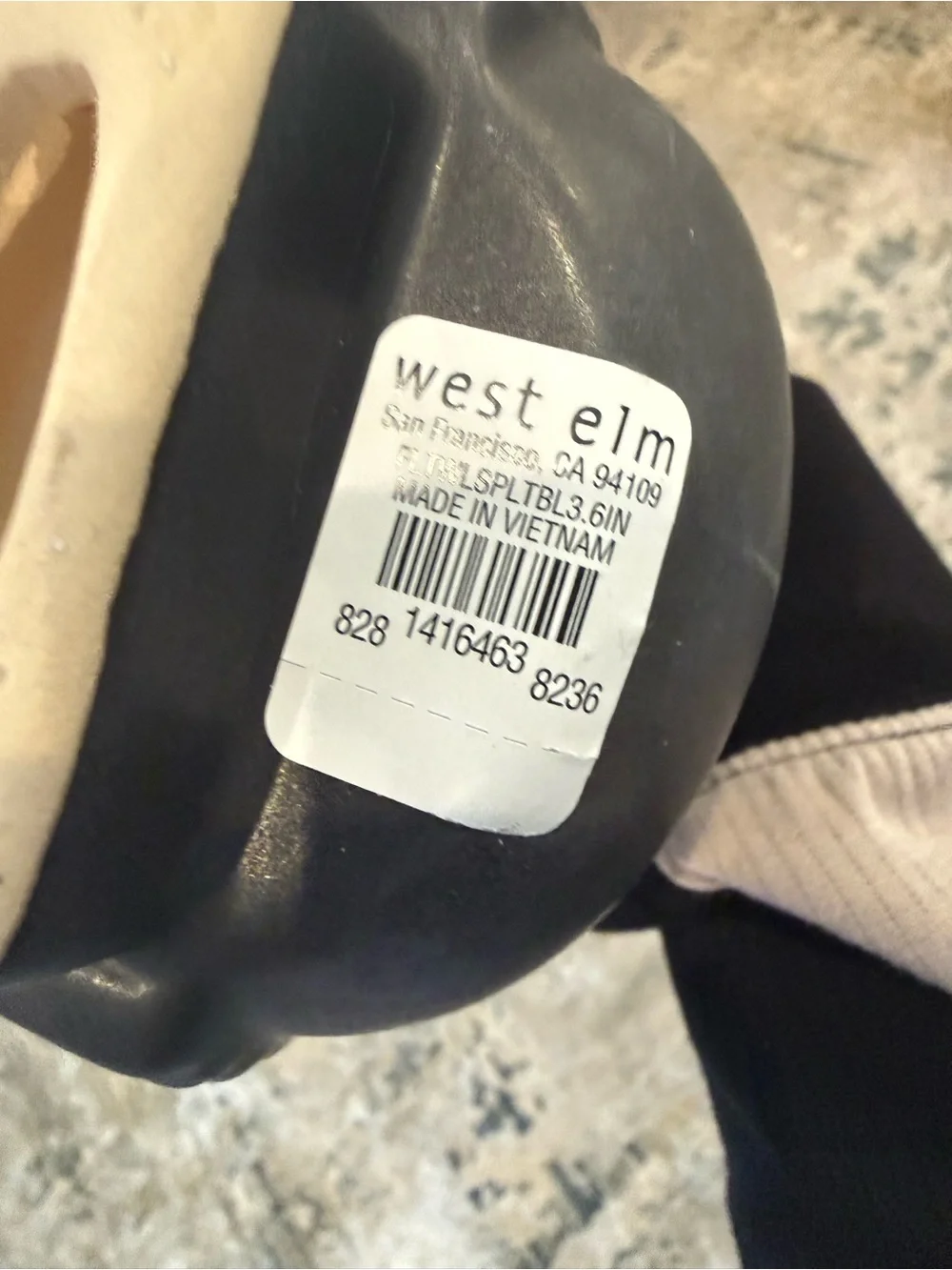 NWT West Elm Fluted Wall Planter Modern Ribbed Matte Black Ceramic Planter